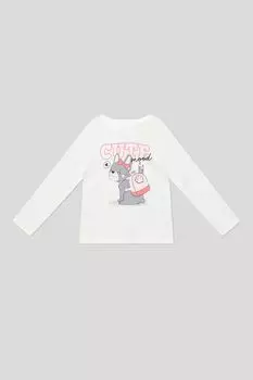 Лонгслив хлопковый с принтом OVS