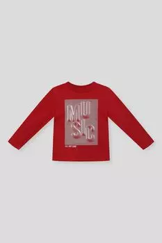 Лонгслив хлопковый с принтом OVS