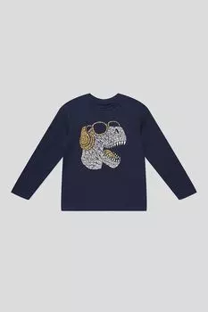 Лонгслив хлопковый с принтом OVS