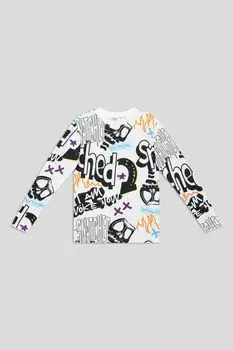 Лонгслив хлопковый с принтом OVS