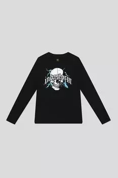 Лонгслив хлопковый с принтом OVS