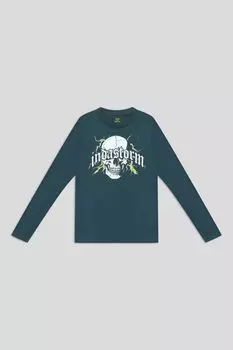 Лонгслив хлопковый с принтом OVS