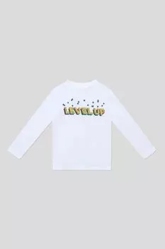 Лонгслив хлопковый с принтом OVS