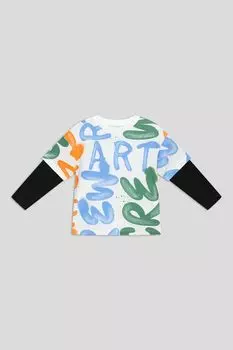 Лонгслив хлопковый с принтом OVS