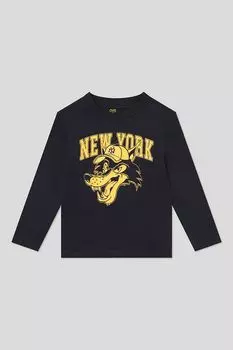 Лонгслив хлопковый с принтом OVS