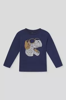 Лонгслив хлопковый с принтом OVS