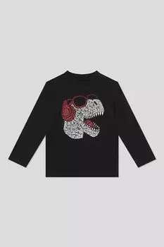 Лонгслив хлопковый с принтом OVS