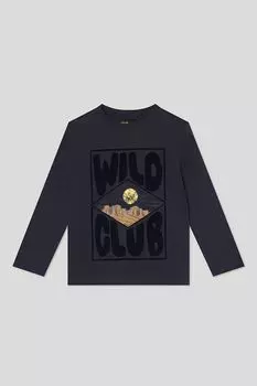 Лонгслив хлопковый с принтом OVS