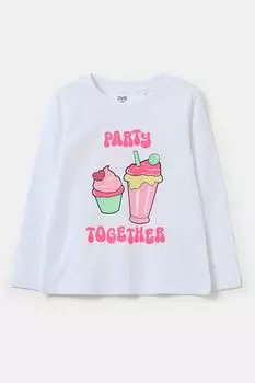 Лонгслив хлопковый с принтом OVS