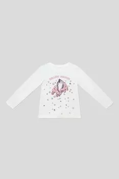 Лонгслив хлопковый с принтом OVS