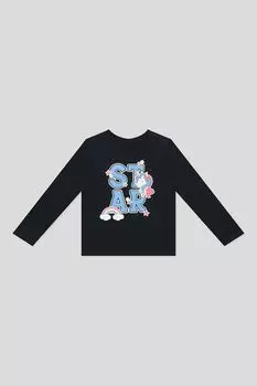 Лонгслив хлопковый с принтом OVS