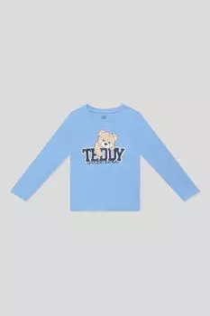 Лонгслив хлопковый с принтом OVS