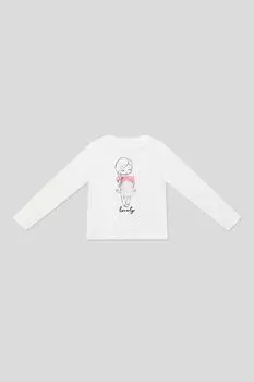 Лонгслив хлопковый с принтом OVS