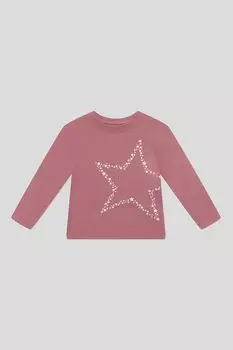 Лонгслив хлопковый с принтом OVS