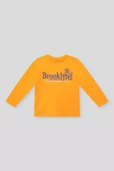 Лонгслив хлопковый с принтом OVS