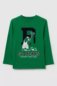 Лонгслив хлопковый с принтом OVS