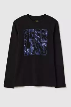 Лонгслив хлопковый с принтом OVS