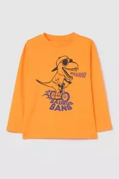 Лонгслив хлопковый с принтом OVS