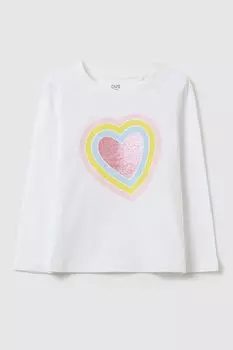 Лонгслив хлопковый с принтом OVS