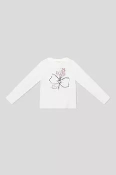 Лонгслив хлопковый с принтом OVS