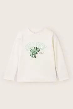 Лонгслив хлопковый с принтом TOM TAILOR