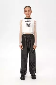 Лонгслив хлопковый с рукавами из сетки Bell Bimbo