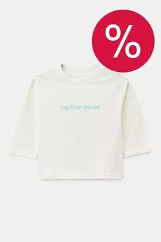 Лонгслив хлопковый с укороченным рукавом Balabala