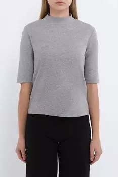 Лонгслив хлопковый с воротником OVS