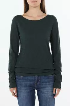 Лонгслив хлопковый с вырезом Marc O'Polo