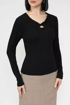 Лонгслив хлопковый с вырезом OVS