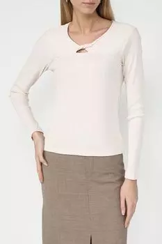 Лонгслив хлопковый с вырезом OVS