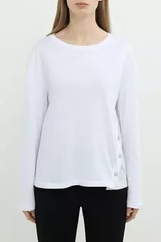 Лонгслив хлопковый со вставкой на боку OVS