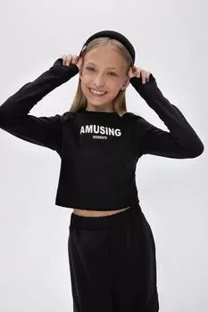 Лонгслив хлопковый укороченный Bell Bimbo