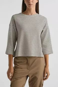 Лонгслив хлопковый в мелкую полоску Marc O'Polo