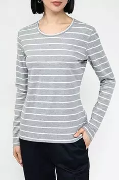 Лонгслив хлопковый в полоску Auranna