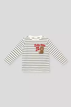 Лонгслив хлопковый в полоску Fagottino