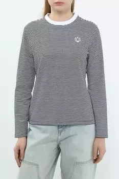 Лонгслив хлопковый в полоску HUGO