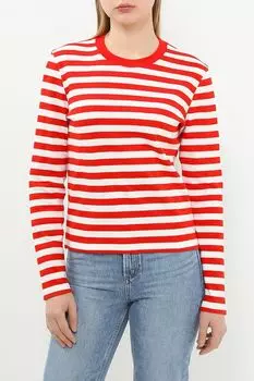 Лонгслив хлопковый в полоску Marc O'Polo Denim