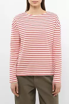 Лонгслив хлопковый в полоску Marc O'Polo Denim