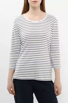 Лонгслив хлопковый в полоску OLSEN