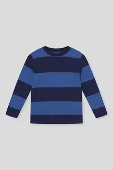 Лонгслив хлопковый в полоску OVS