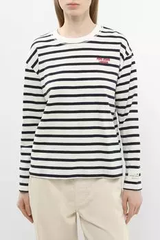 Лонгслив хлопковый в полоску PEPE JEANS