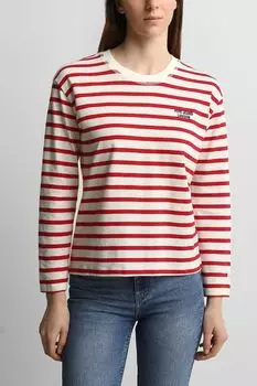 Лонгслив хлопковый в полоску PEPE JEANS