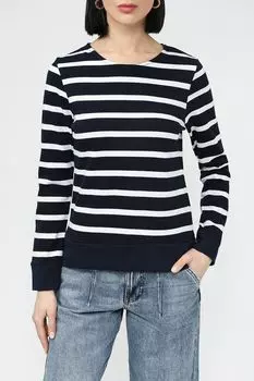 Лонгслив хлопковый в полоску Piombo