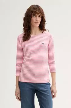 Лонгслив хлопковый в полоску TOM TAILOR