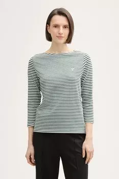 Лонгслив хлопковый в полоску TOM TAILOR