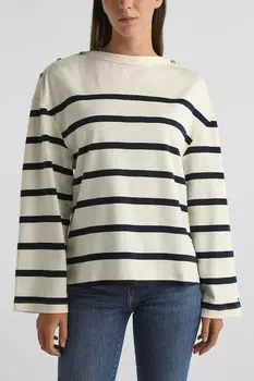 Лонгслив хлопковый в полоску Tommy Hilfiger