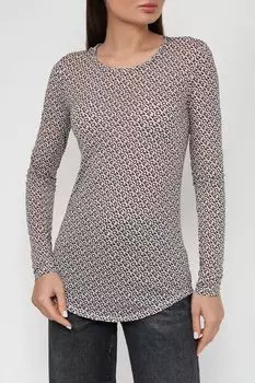 Лонгслив из шармеза с эффектом блеска Pinko