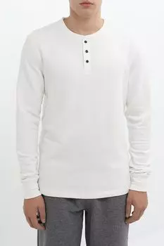 Лонгслив из смесового хлопка на пуговицах Superdry