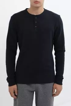 Лонгслив из смесового хлопка на пуговицах Superdry